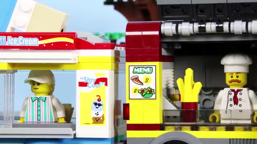 کارتون لگو آجری ها Lego Bricks - قسمت 61 - شهر غذاهای لگو